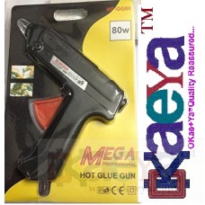 OKaeYa 80 WATT (80W) Hot melt Glue Gun with Free Hot Melt Glue Sticks (8 Pcs)(80w Gluegun)